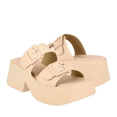 SANDALIAS FUROR MUJER 26124 SINTÉTICO BEIGE