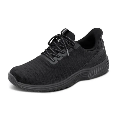 Zapatilla Orthofeet Kita para mujer talla 10 ancha color negro total