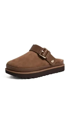Zueco para mujer UGG Goldenstar Villa Castaña Oscura Talla 10