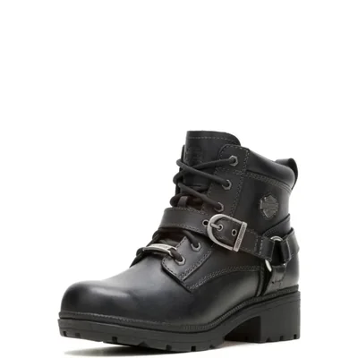 Bota Harley-Davidson Tegan de Cuero Negro para Mujer talla 9