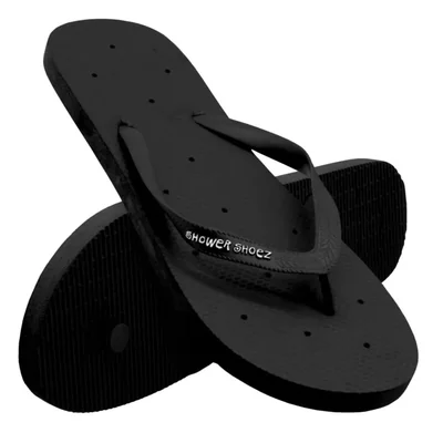 Sandalias de ducha Shower Shoez negras talla 10