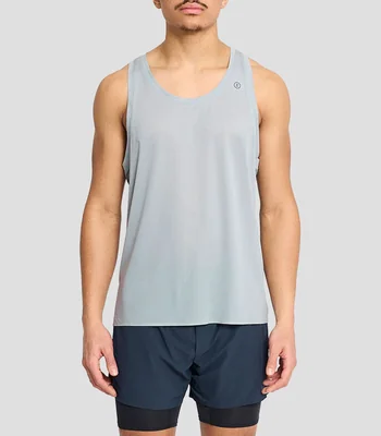 Tank para entrenamiento cuello redondo sin mangas liso Hombre