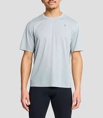 Playera para entrenamiento cuello redondo manga corta lisa Hombre