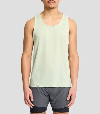Tank para entrenamiento cuello redondo sin mangas liso Hombre