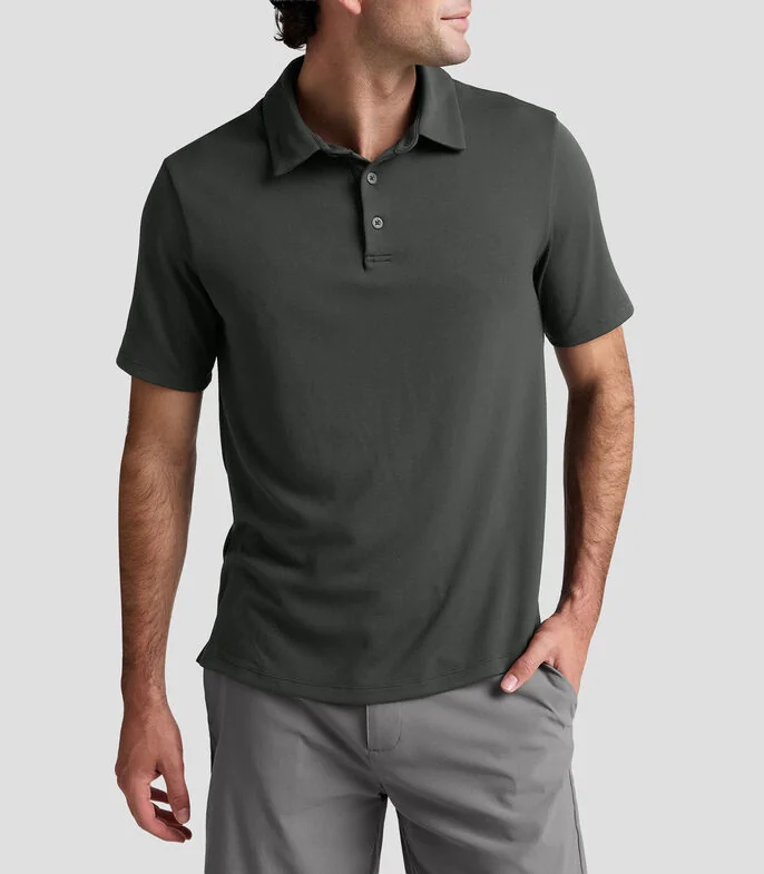Playera Polo deportiva manga corta lisa Hombre