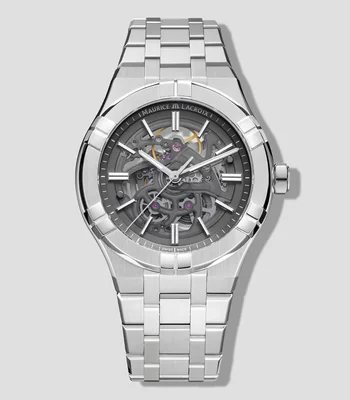 Reloj para Hombre AIKON Automatic Skeleton Moderno Plateado