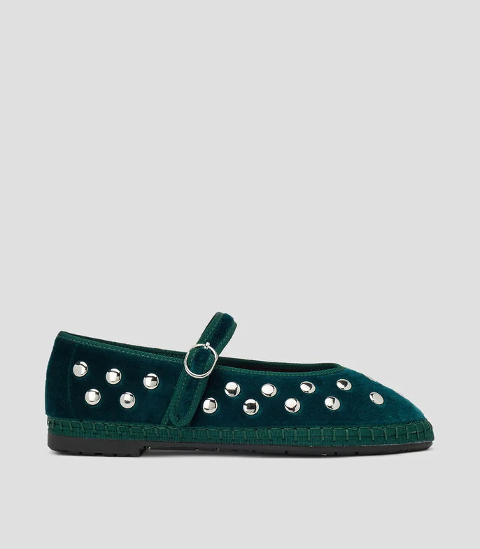 Flats Mae Silver con estoperoles Mujer