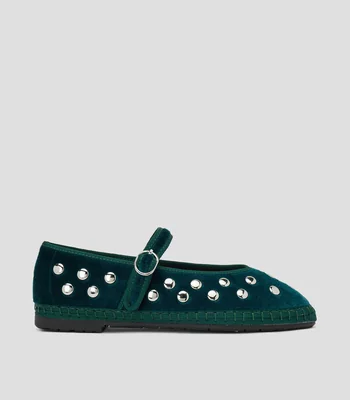 Flats Mae Silver con estoperoles Mujer