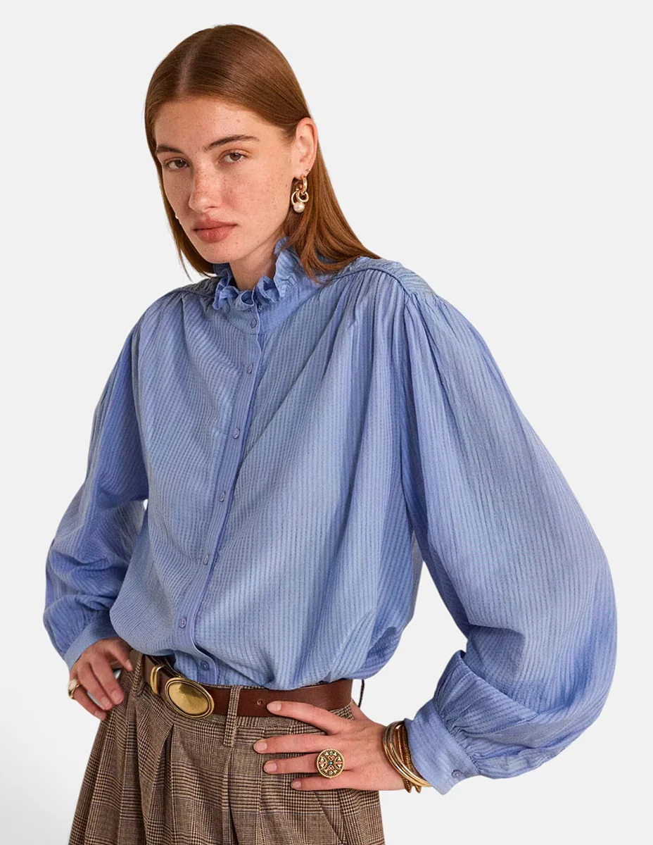 Blusa manga larga para mujer