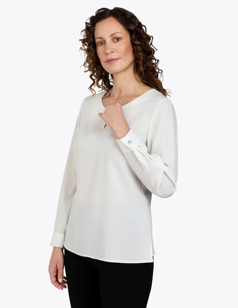Blusa manga larga para mujer