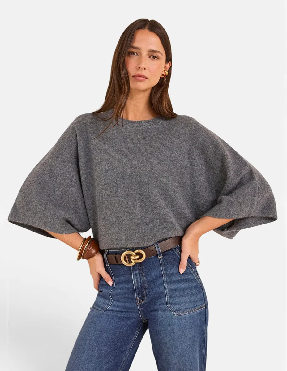 Suéter cuello redondo para mujer