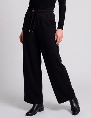 Pants wide leg con agujeta para mujer