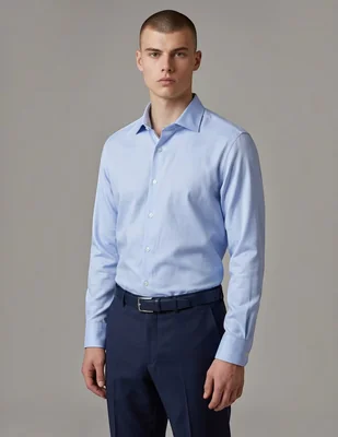 Camisa de bambú manga larga para hombre