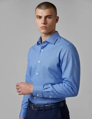 Camisa de bambú manga larga para hombre