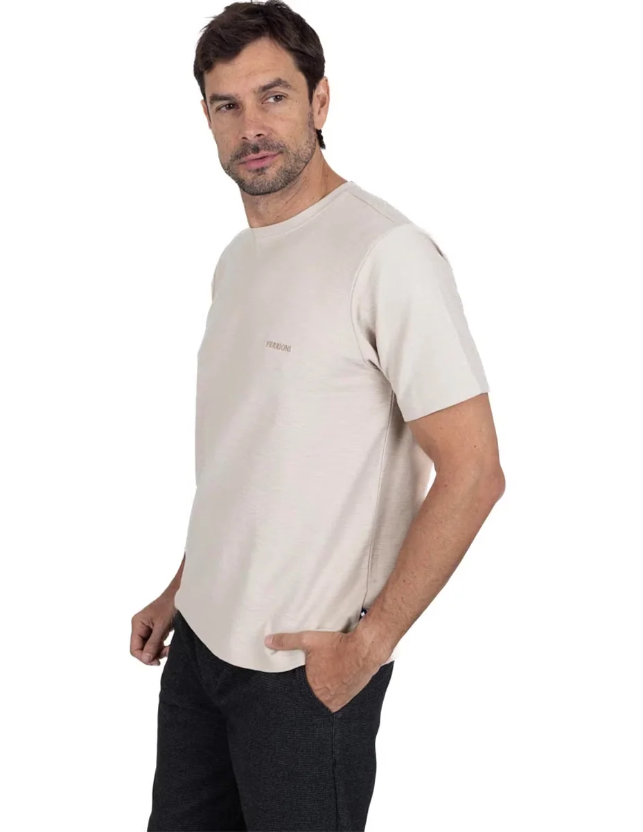 Playera cuello redondo para hombre