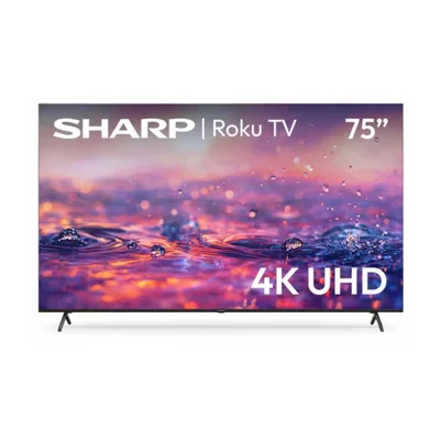 Pantalla Sharp 75 Pulgadas Roku Tv Qled 4k Uhd 4tc75hm6320u