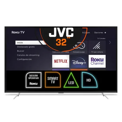 Televisión Pantalla 32 Pulgadas Jvc Smart Tv Hd Si32r