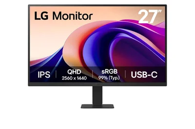 Monitor LG 27 Pulgadas QHD IPS 100Hz con HDR10 y USB Type-C 15W PD