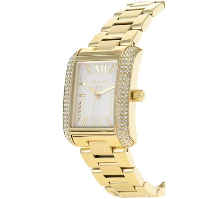 Reloj Michael Kors Mujer Emery Mk4640 Caja Rectangular 33mm Diámetro Acero Inoxidable Cierre Desplegable Movimiento Cuarzo