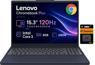 Chromebook Lenovo 153" 120 Hz Intel Core 3 256 GB