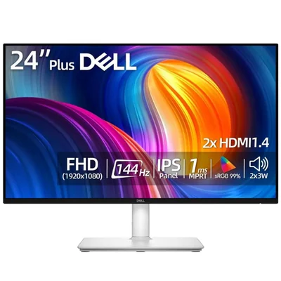 Monitor Dell de 24" FHD 144Hz IPS 1ms 2x HDMI 2x3W