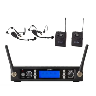 Sistema de micrófono inalámbrico Gemini Sound UHF-6200HL UHF