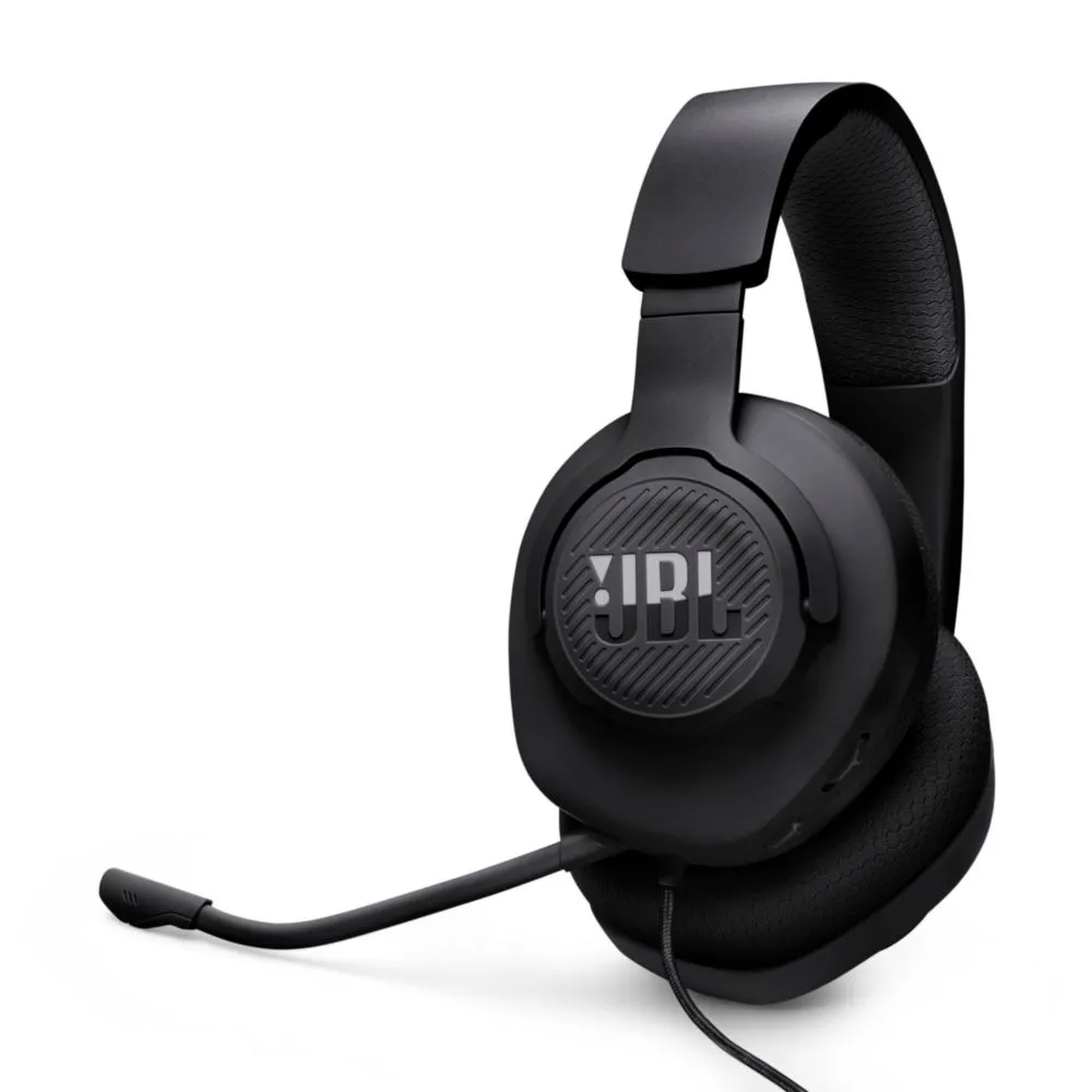 Auriculares para videojuegos JBL Quantum 100M2 con cable y micrófono negros