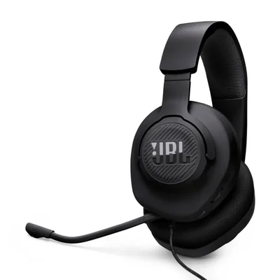 Auriculares para videojuegos JBL Quantum 100M2 con cable y micrófono negros