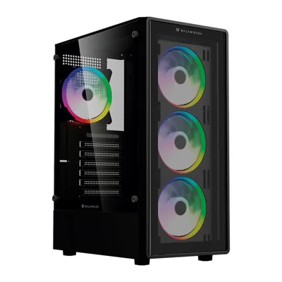 Gabinete gamer balam rush dragonfly perform crystal gm590cb atx media torre 4 fa