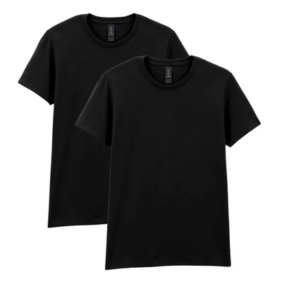 Camiseta Gildan 2 unidades negro XL