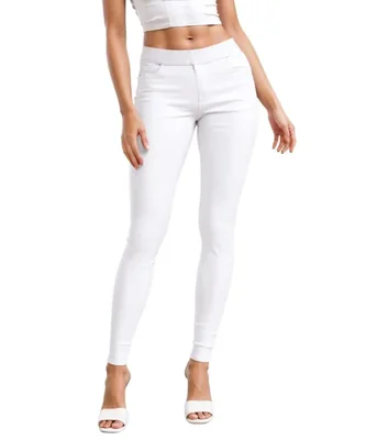 PANTALONES Hybrid & Company 2X blancos estilo Pull‑On