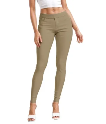 PANTALONES Hybrid & Company 3X Largo Khaki Pull‑On
