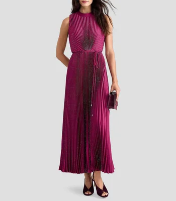 Vestido de fiesta largo liso Mujer