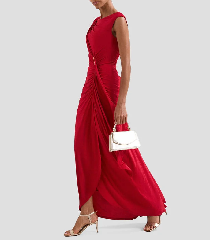 Vestido maxi liso Mujer