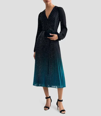 Vestido midi manga larga fantasía Mujer
