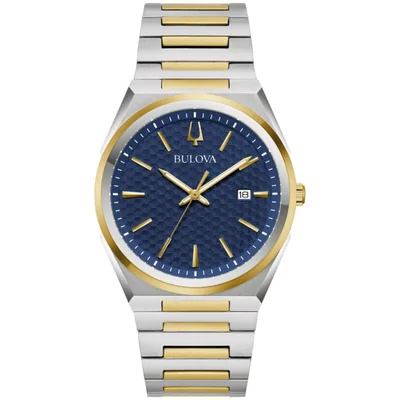 Reloj Bulova 98B443 de Cuarzo Bicolor Acero Inoxidable Azul