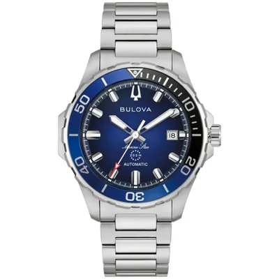 Reloj Bulova 98B466 Marine Star Automático 41 mm esfera azul