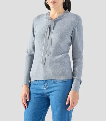 Suéter cuello V Mujer