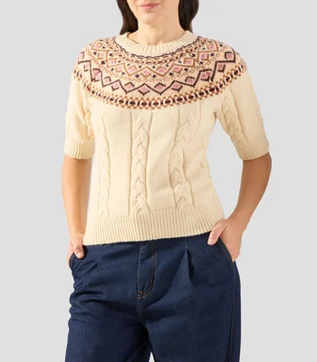 Suéter cuello redondo Mujer