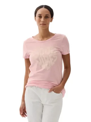 Camiseta GAP con cuello redondo favorita para mujer Good Vibes XS