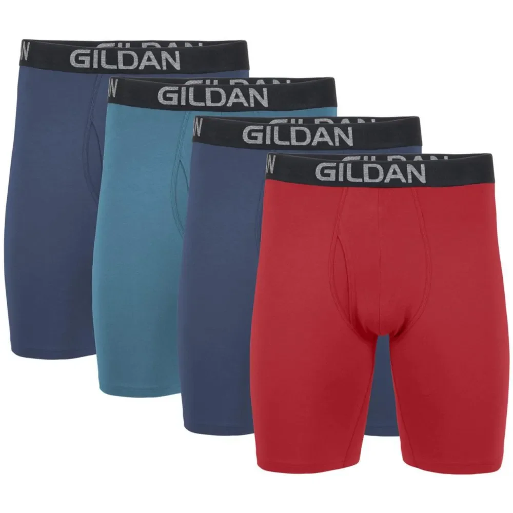 Calzoncillos boxer Gildan talla M (paquete de 4) algodón con elastano