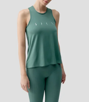 Playera para entrenamiento Baia cuello redondo sin mangas lisa Mujer