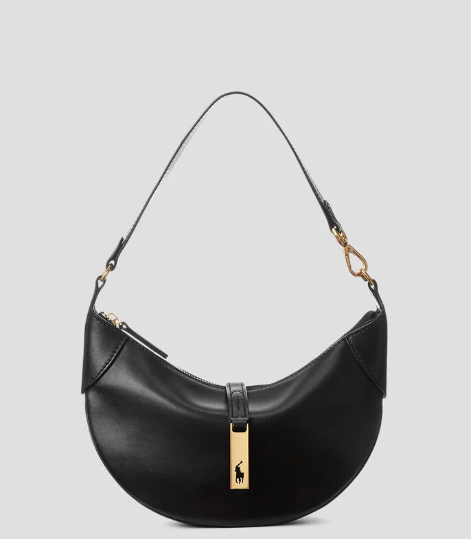 Bolsa Shoulder negra en piel Mujer