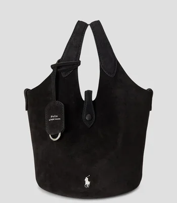 Bolsa tote negra Polo Play lisa Mujer