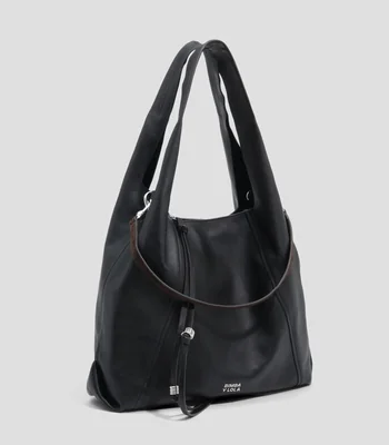 Bolsa shoulder en piel lisa Mujer