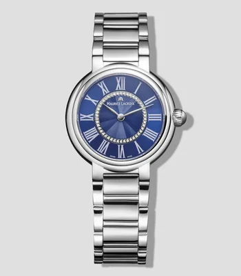 Reloj para Mujer Fiaba Round Clásico Plateado, Azul