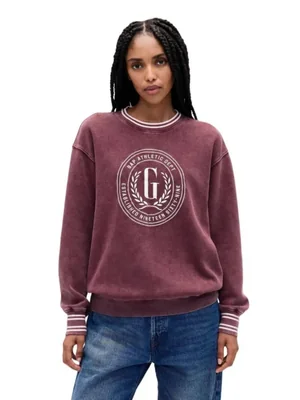 Jersey tipo túnica con el logotipo de GAP para mujer color rojo toscano talla S
