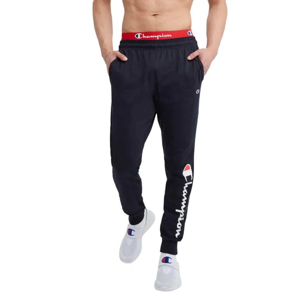 PANTALONES Champion con logo script azul marino talla S 79 cm