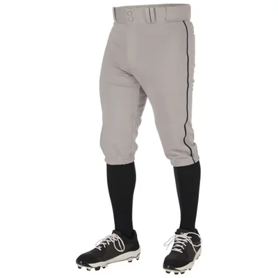 Pantalones tipo Knicker de Béisbol CHAMPRO Juvenil Mediano Gris/Negro