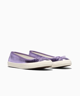 Flats Converse Dainty Ballerina Morados Slip On de Material Sintético para Mujer